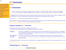 Tablet Screenshot of eltconcourse.com
